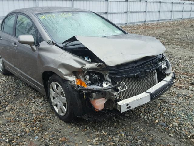 2HGFA16528H345152 - 2008 HONDA CIVIC LX BROWN photo 9