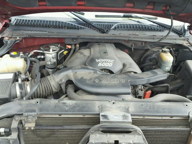 1GKEK63U52J196567 - 2002 GMC DENALI RED photo 7