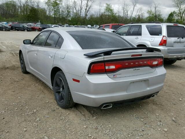 2C3CDXBG5CH218864 - 2012 DODGE CHARGER SE SILVER photo 3