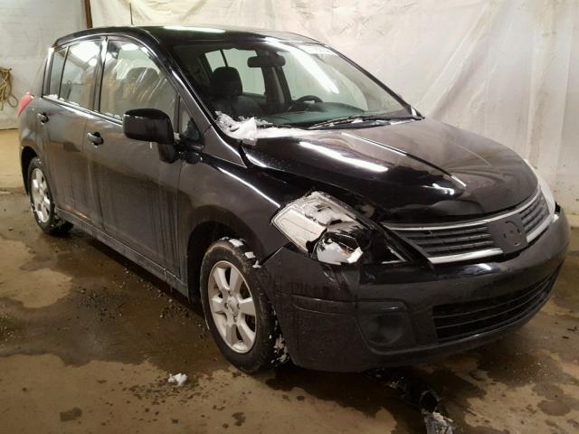 3N1BC13E08L376566 - 2008 NISSAN VERSA S BLACK photo 1