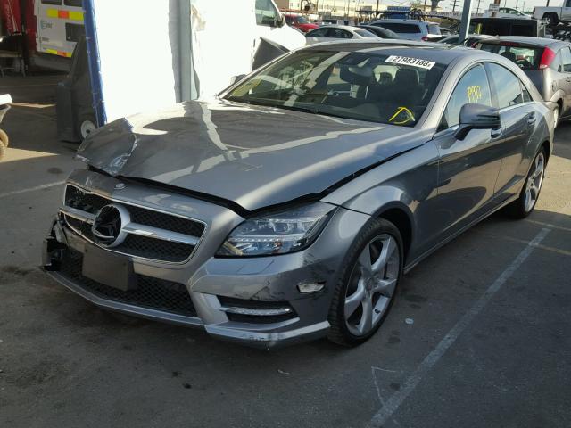 WDDLJ7DB0EA108110 - 2014 MERCEDES-BENZ CLS 550 GRAY photo 2