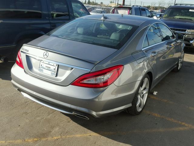 WDDLJ7DB0EA108110 - 2014 MERCEDES-BENZ CLS 550 GRAY photo 4