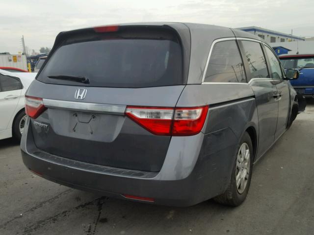 5FNRL5H24CB110105 - 2012 HONDA ODYSSEY LX CHARCOAL photo 4