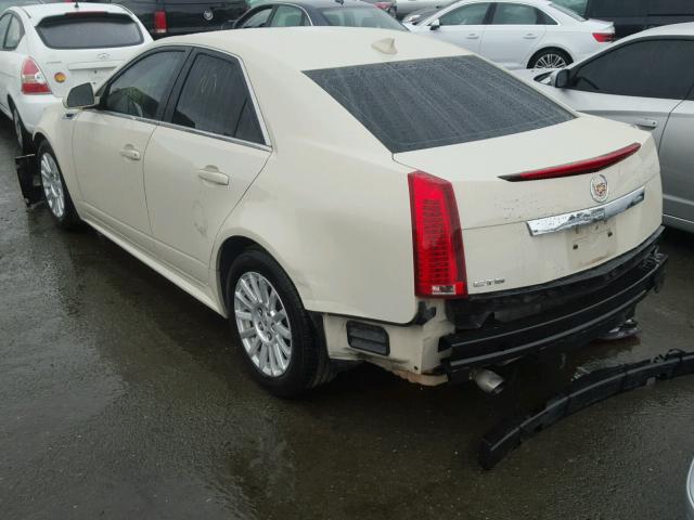 1G6DA5EY8B0106972 - 2011 CADILLAC CTS CREAM photo 3