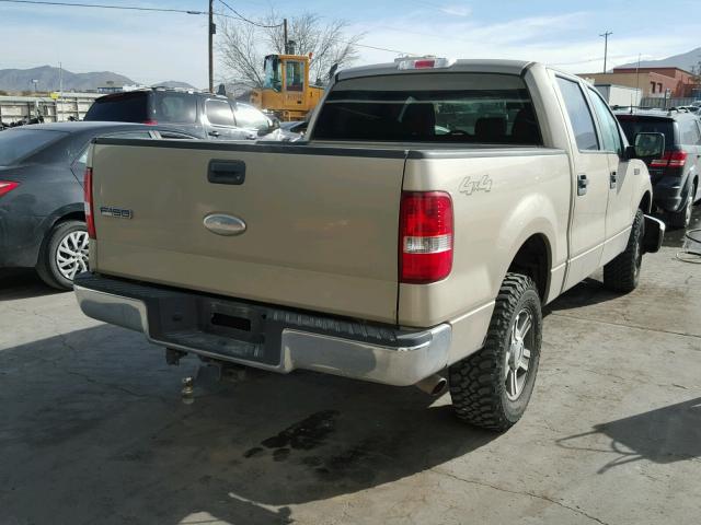 1FTRW14W97KC94829 - 2007 FORD F150 SUPER GOLD photo 4