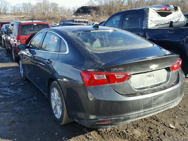 1G1ZE5ST6HF210245 - 2017 CHEVROLET MALIBU LT BLACK photo 3