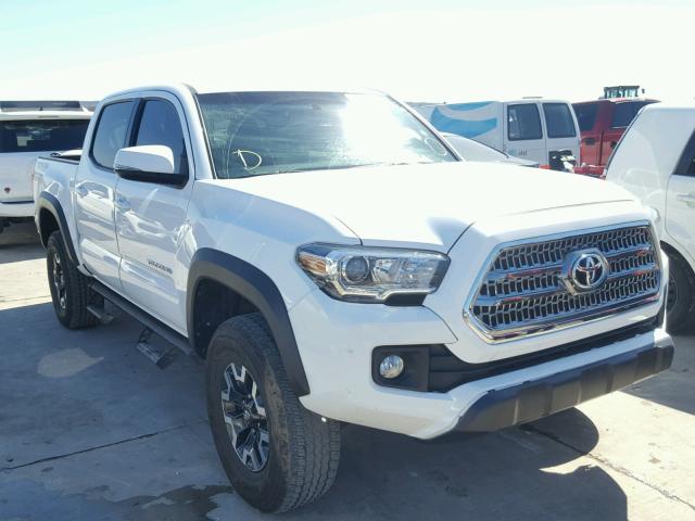 5TFCZ5AN4GX045275 - 2016 TOYOTA TACOMA DOU WHITE photo 1