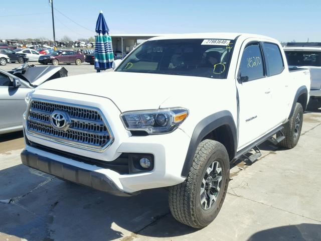 5TFCZ5AN4GX045275 - 2016 TOYOTA TACOMA DOU WHITE photo 2