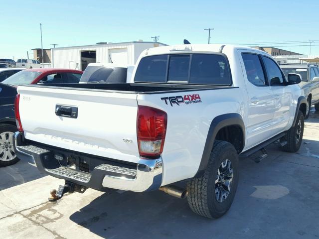 5TFCZ5AN4GX045275 - 2016 TOYOTA TACOMA DOU WHITE photo 4