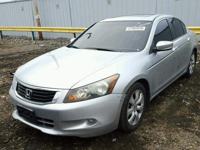 1HGCP36888A037778 - 2008 HONDA ACCORD EXL SILVER photo 2