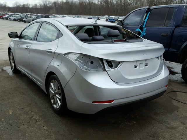 KMHDH4AE1EU146429 - 2014 HYUNDAI ELANTRA SE SILVER photo 3