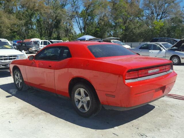 2B3CJ4DVXAH296540 - 2010 DODGE CHALLENGER RED photo 3