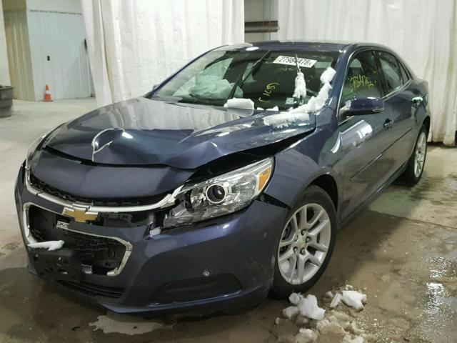 1G11C5SL2FF292412 - 2015 CHEVROLET MALIBU 1LT BLUE photo 2