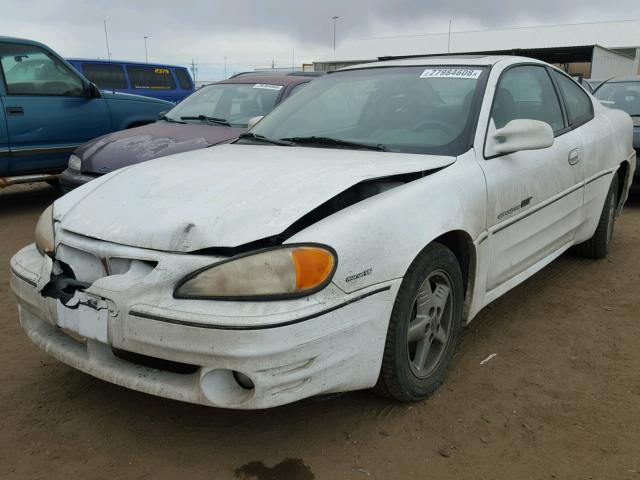 1G2NV12E5YM867103 - 2000 PONTIAC GRAND AM G WHITE photo 2