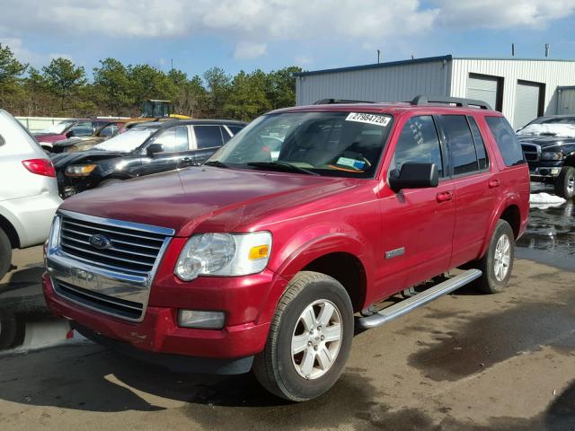 1FMEU73E77UB74589 - 2007 FORD EXPLORER X MAROON photo 2