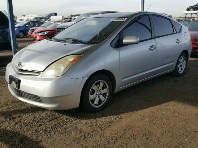 JTDKB20U753125505 - 2005 TOYOTA PRIUS SILVER photo 2