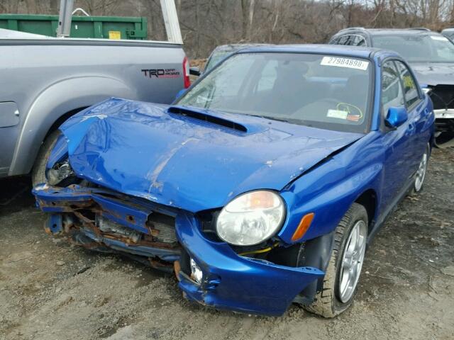 JF1GD29672G522517 - 2002 SUBARU IMPREZA WR BLUE photo 2