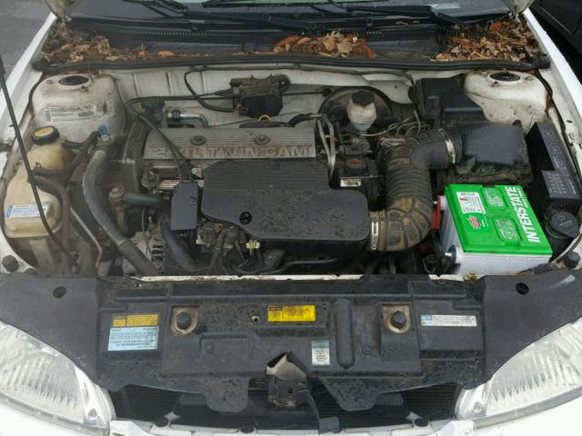 1G1JF52T617223765 - 2001 CHEVROLET CAVALIER L WHITE photo 7