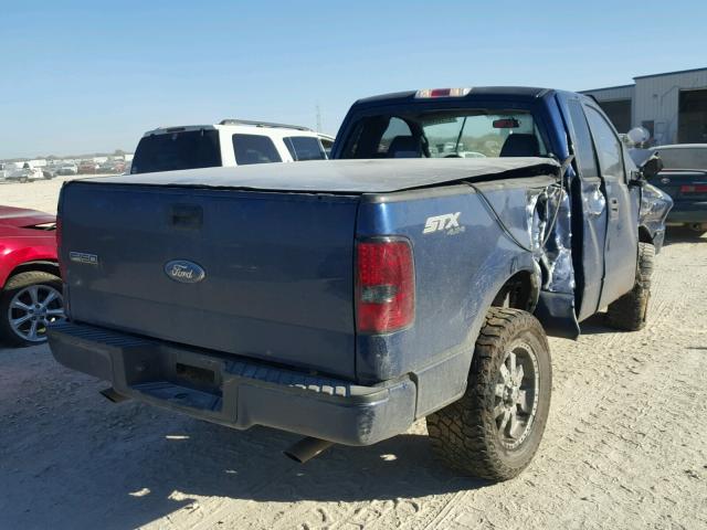 1FTRF14W08KD45104 - 2008 FORD F150 BLUE photo 4