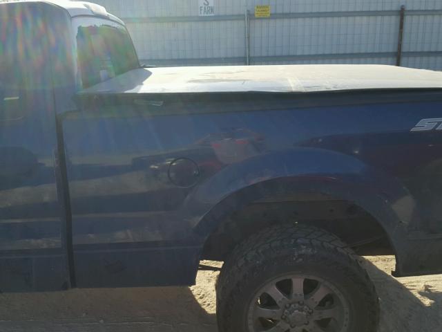 1FTRF14W08KD45104 - 2008 FORD F150 BLUE photo 9