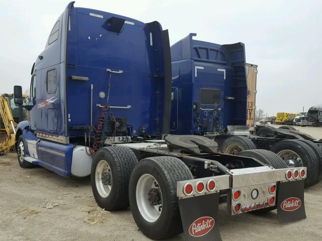 1XP4D49X8CD123778 - 2012 PETERBILT 587 BLUE photo 3