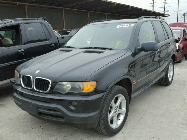 5UXFA53522LP34666 - 2002 BMW X5 3.0I BLACK photo 2