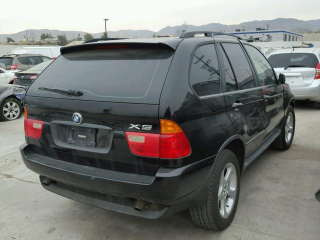 5UXFA53522LP34666 - 2002 BMW X5 3.0I BLACK photo 4