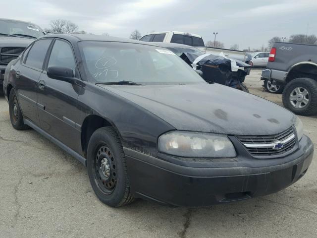 2G1WF55K119368378 - 2001 CHEVROLET IMPALA BLACK photo 1