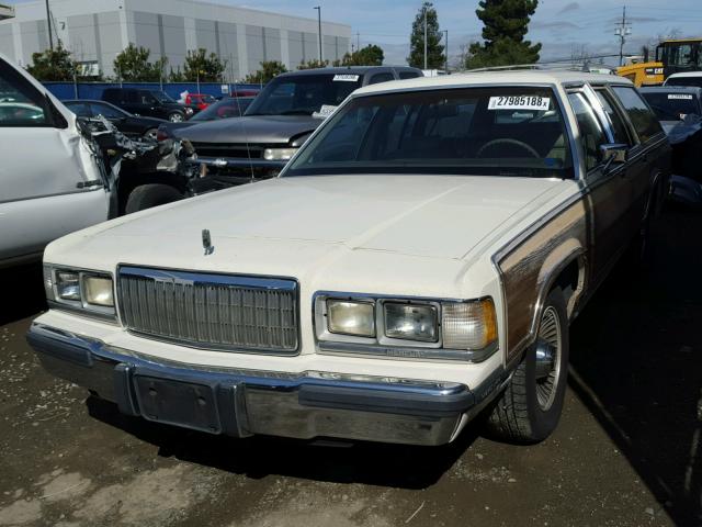 2MECM78F5LX613528 - 1990 MERCURY MARQUIS CO WHITE photo 2