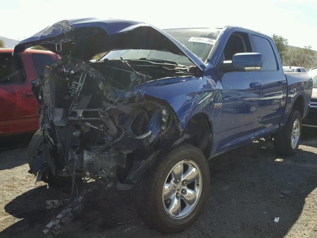 1C6RR7MT2ES401269 - 2014 RAM 1500 SPORT BLUE photo 2