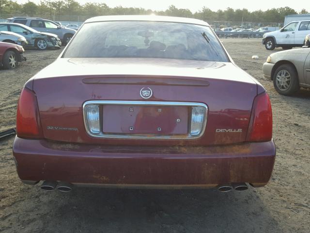 1G6KD54Y02U223759 - 2002 CADILLAC DEVILLE MAROON photo 9