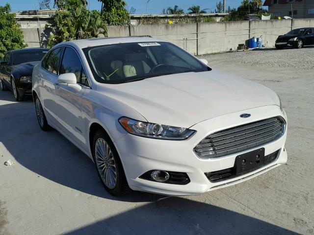 3FA6P0RU0ER391112 - 2014 FORD FUSION TIT WHITE photo 1