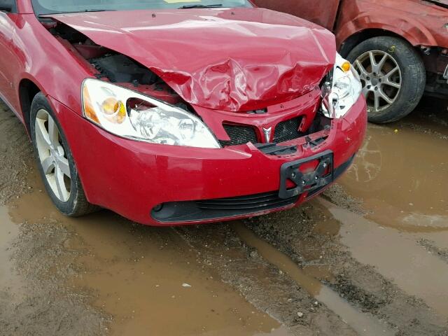 1G2ZM571264223055 - 2006 PONTIAC G6 GTP RED photo 9