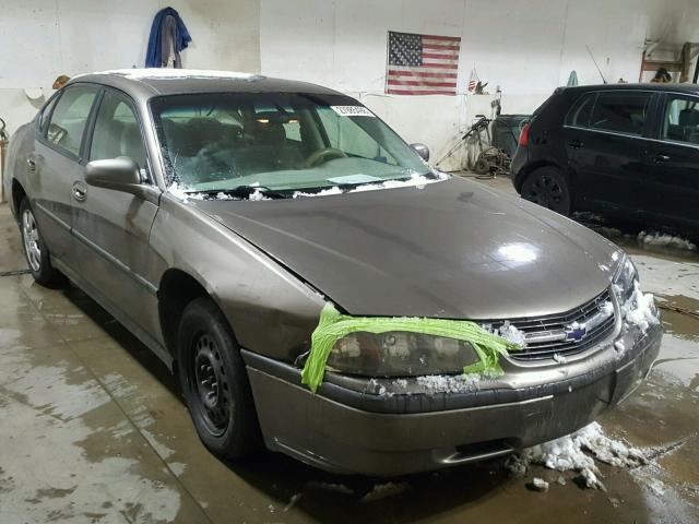 2G1WF52E529206382 - 2002 CHEVROLET IMPALA BROWN photo 1