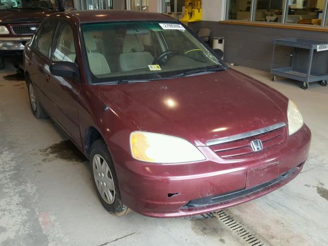 2HGES15513H595033 - 2003 HONDA CIVIC LX RED photo 1