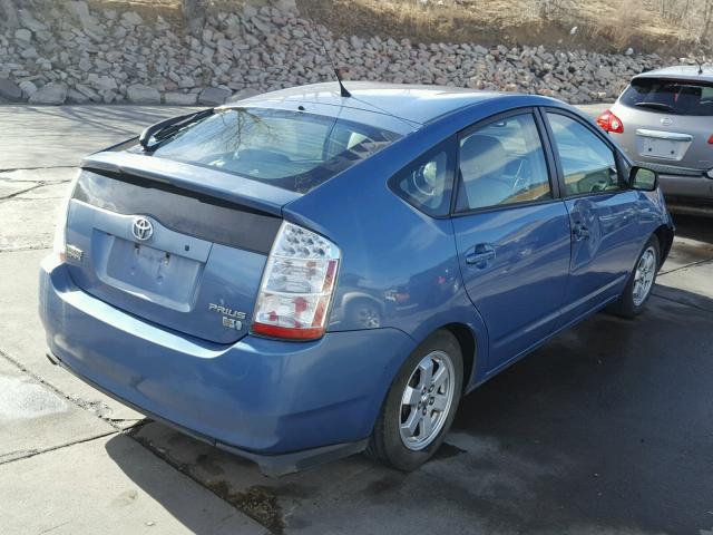 JTDKB20U577583457 - 2007 TOYOTA PRIUS BLUE photo 4