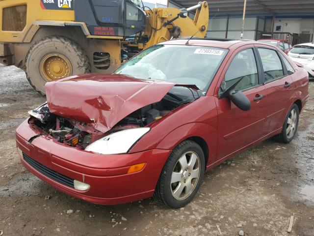 1FAFP38312W313800 - 2002 FORD FOCUS ZTS RED photo 2