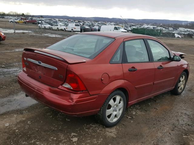 1FAFP38312W313800 - 2002 FORD FOCUS ZTS RED photo 4