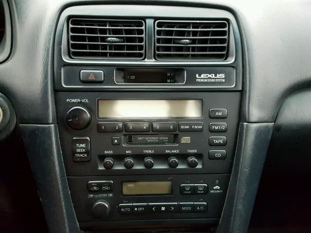 JT8BF22G6V0039694 - 1997 LEXUS ES 300 BLACK photo 9