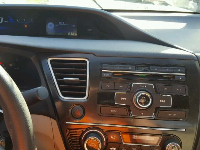 2HGFB2F80DH551240 - 2013 HONDA CIVIC EX მუქწითელი ფოტო 9