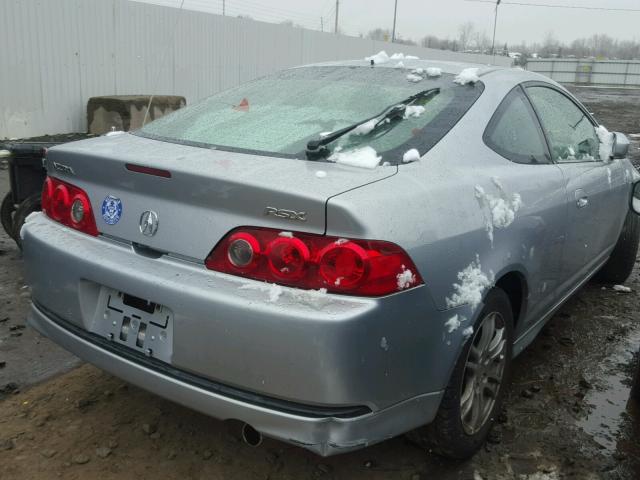 JH4DC54865S010273 - 2005 ACURA RSX SILVER photo 4