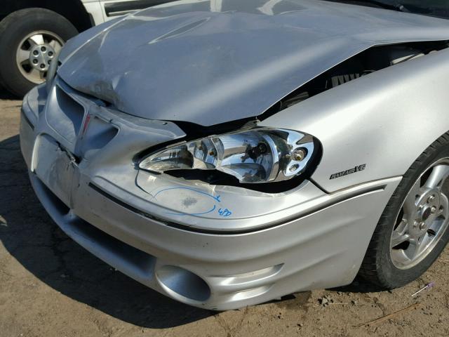 1G2NW52E44C130155 - 2004 PONTIAC GRAND AM G SILVER photo 9