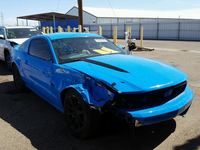 1ZVBP8AN8A5143910 - 2010 FORD MUSTANG BLUE photo 1