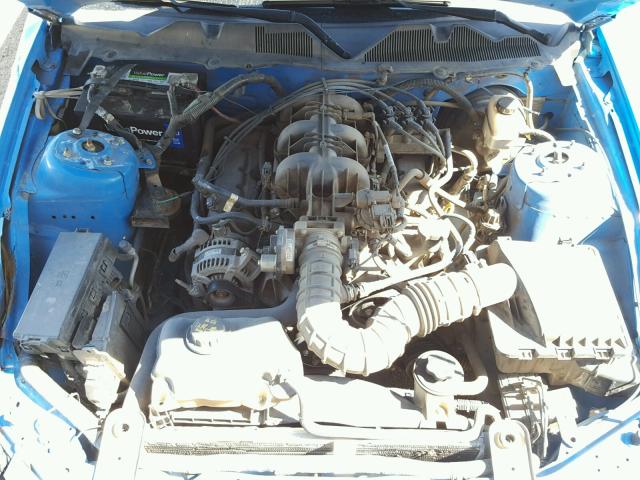 1ZVBP8AN8A5143910 - 2010 FORD MUSTANG BLUE photo 7