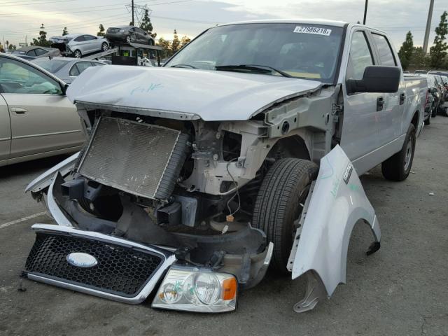 1FTRW12W07KD35626 - 2007 FORD F150 SUPER SILVER photo 2