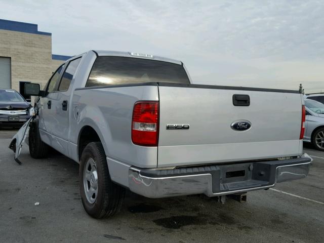 1FTRW12W07KD35626 - 2007 FORD F150 SUPER SILVER photo 3