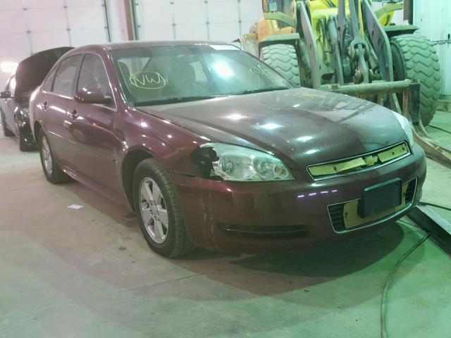 2G1WT57K391195253 - 2009 CHEVROLET IMPALA 1LT RED photo 1