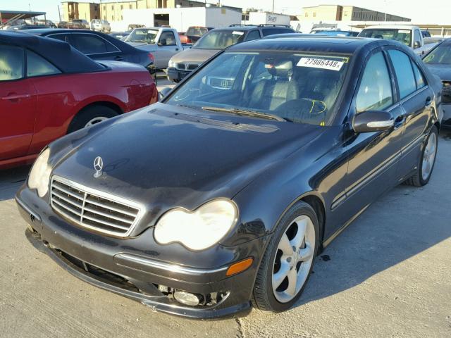 WDBRF52H86F753415 - 2006 MERCEDES-BENZ C GENERATI BLUE photo 2