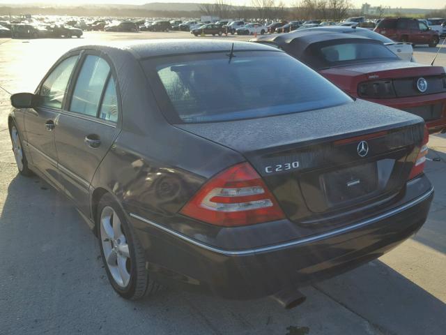 WDBRF52H86F753415 - 2006 MERCEDES-BENZ C GENERATI BLUE photo 3