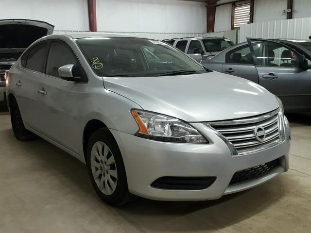 3N1AB7APXDL735549 - 2013 NISSAN SENTRA S SILVER photo 1
